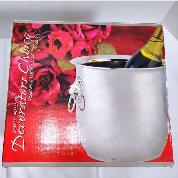 Davco Decorators Choice Silver Plated Non Tarnish Champagne Ice Bucket - Picture 3 of 9
